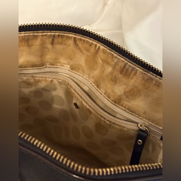 Kate Spade Cedar St Maise black crosshatch leather handbag - Picture 4 of 5